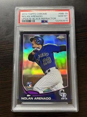 Nolan Arenado 2013 Topps Chrome Update Black Refractor /99 PSA 10 Rookie RC RARE - Image 1 of 3