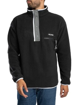 Columbia Men's Helvetia II Half Snap Fleece, Black - Image 1 of 4