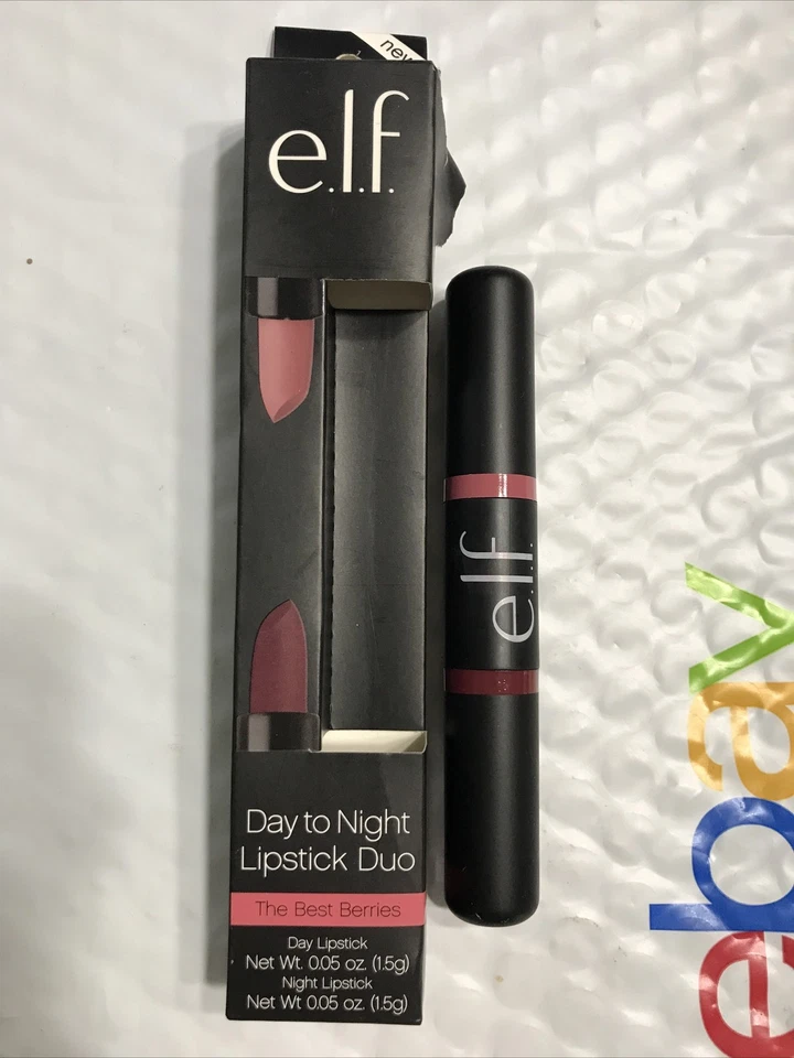 3 Pack e.l.f. Day To Night Lipstick Duo The Best Berries 82105 0.1 oz