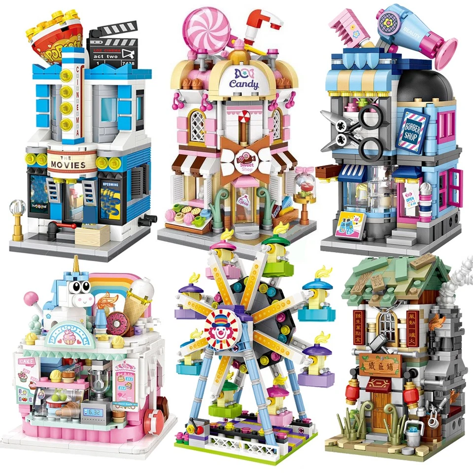 LOZ Mini Modular Building Blocks - City Street View Bricks Set Collectible Toys - Image 1 of 4