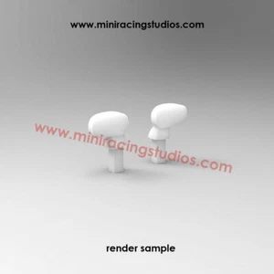 Retrovisores 3D Mclaren F1 GTR de Ninco impreso en Rígido o Flexible - Picture 1 of 2