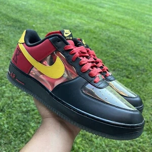Nike Shoes - 2014 Air Force 1 Low Kyrie Irving - Sz 13 Mens - Red Yellow Clear - Picture 1 of 13