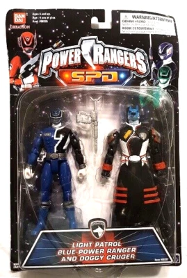 电力别动队 SPD DOGGY Cruger 蓝光游侠可动人偶原装套装 — 第 1/4 张图片