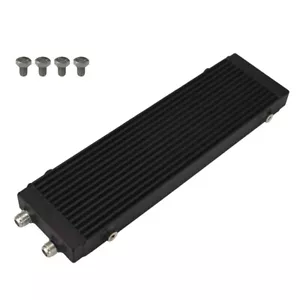 Universal Dual Pass Bar & Plate Ölkühler 18.5"x5.5"x1.58" Core Large Schwarz - Picture 1 of 9