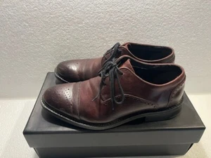 Mens Alfani ox blood leather oxford burgundy US8 - Picture 1 of 9