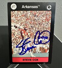 Arkansas Razorbacks Football Steve Cox #73 Collegiate Collection Card Auto