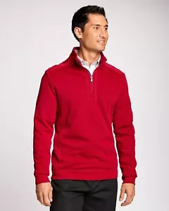 CUTTER & BUCK Bayview 1/2 ZIP PULLOVER SWEATER-SWEATSHIRT SZ:4XB BCK09323 NWT - Picture 1 of 2