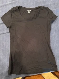 Lands End Black Tee XS - Picture 1 of 2