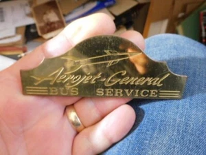 INSIGNIA DE EMPLEADO DE SERVICIO GENERAL DE AUTOBUSES AEROJET DIECAST DE COLECCIÓN, SUR DE CALIFORNIA - Imagen 1 de 5