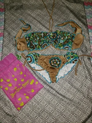 Bikini marca Yum Yum, bikini único de dos piezas, talla pequeña Foto 1 de 4