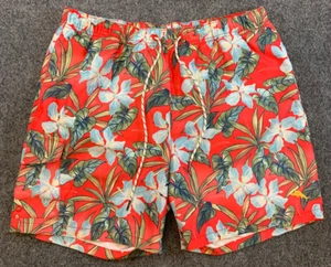Tommy Bahama Swim Trunks Mens L Relax Hibiscus Floral Mesh Lined Board Shorts - Picture 1 of 8