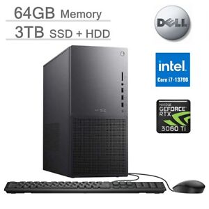 Neues AngebotDell XPS 8960 Intel® Core™ i7-13700 Desktop der 13. Generation 64 GB 3 TB NVIDIA RTX-3060Ti