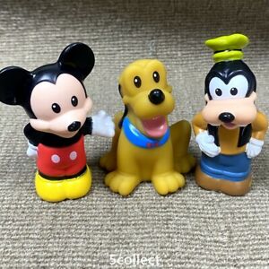 3x Fisher Price Little People Magic Of Disney Mickey Mouse w/ Pluto Goofy Figure