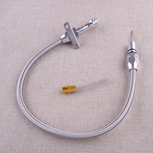 1pcs 4L80E Stainless Steel Flexible Transmission Dipstick Firewall Mount Turbo - Picture 1 of 4