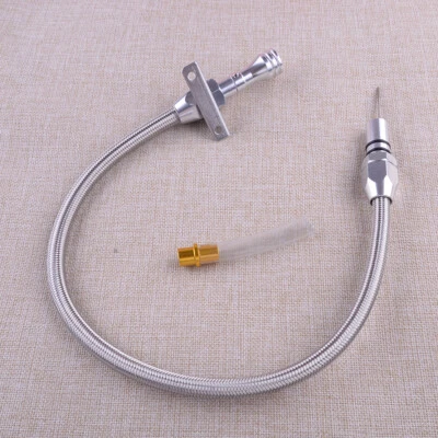 1pcs 4L80E Stainless Steel Flexible Transmission Dipstick Firewall Mount Turbo - Image 1 of 4