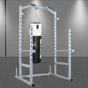 Power Cage - Power Rack - Squat - Weight Bench Press + 30kg Boxing Punching Bag - Picture 1 of 9