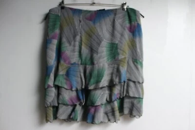 Falda corta Evans para mujer y2k de gasa en capas - gris - talla 24 (f72) Foto 1 de 3