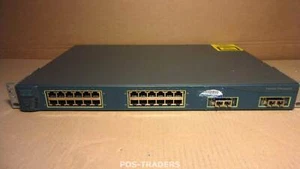 Cisco WS-C3524-XL-EN Catalyst 24-Port 10/100 Switch Network 3524XL INCL 2x GBICS - Afbeelding 1 van 2