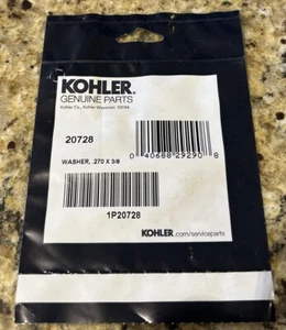 KOHLER GENUINE PARTS 20728 WASHER .270 X 3/8 NEW SEALED - Picture 1 of 2