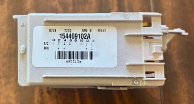 Conjunto de control temporizador lavavajillas Frigidaire blanco número de pieza: 1154409102 Foto 1 de 4