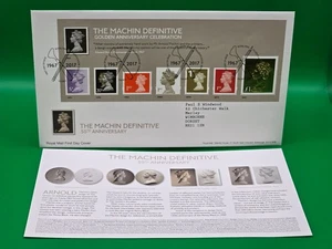 Machin Definitive Anniversary (June 5 2017) 50th Anniversary Miniature Sheet FDC - Picture 1 of 1