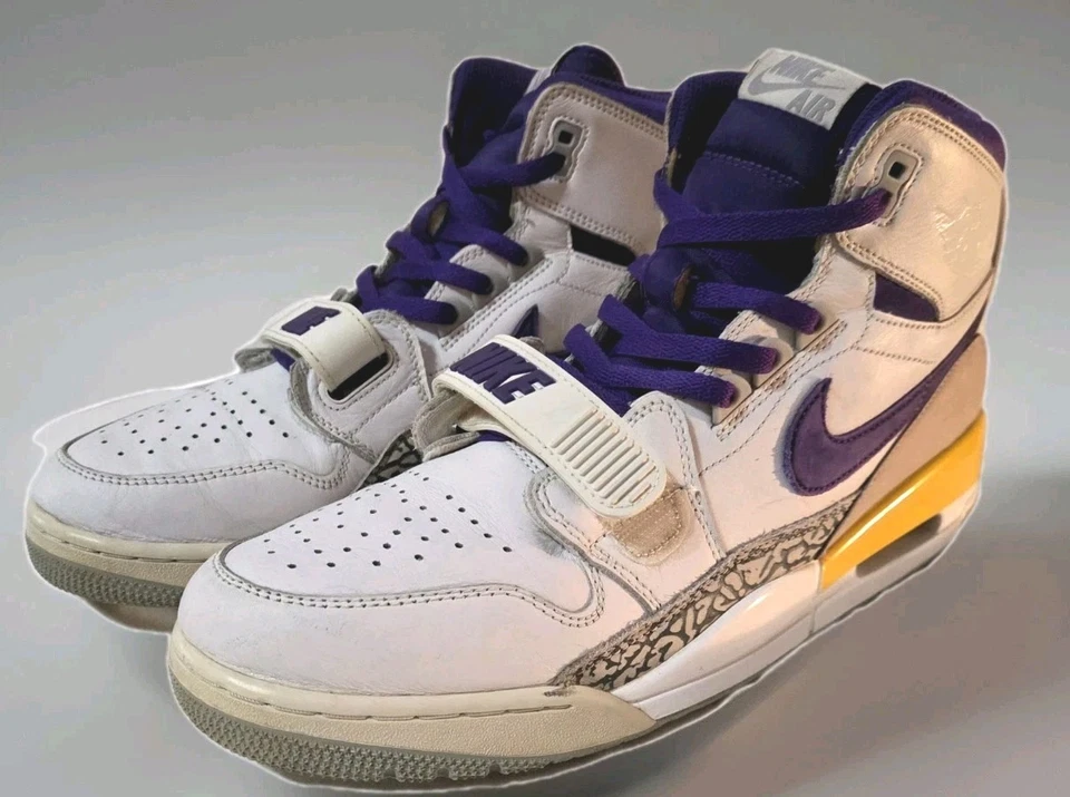Air Jordan Legacy 312 Blanco Púrpura y Amarillo AV3922-157 Talla 12 Foto 1 de 4