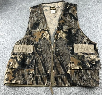 SAF T BAK Bird Hunting Vest Mens XL Mossy Oak Break Up Tree Pattern - Image 1 of 4