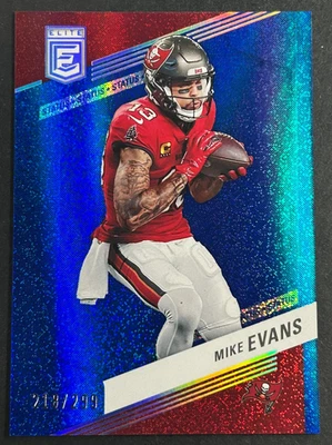 2023 Panini Donruss Elite - Mike Evans #76 Tampa Bay Buccaneers Blue Status /299 - Image 1 of 2
