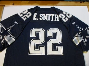 DALLAS COWBOYS EMMITT SMITH #22 VINTAGE 1990's REEBOK REVERSIBLE JERSEY 52 RARE - Picture 1 of 13