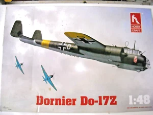 Hobbycraft Dornier Do-17Z kit HC1614 open box sealed bags 1:48 scale NIB NOS - Picture 1 of 6