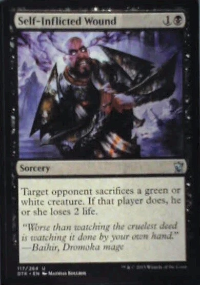 Self-Inflicted Wound - Dragons of Tarkir: #117, Magic: The Gathering Nm R135 - Image 1 of 1