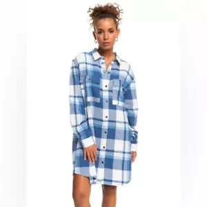 Roxy Long Sleeve Running Seasons Dress Medium NWT - Picture 1 of 9