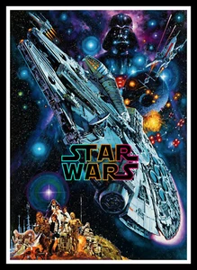 Star Wars Art Movie Poster Print & Unframed Canvas Prints - Picture 1 of 2