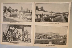 SAN FRANCISCO CA REFUGEE ENCAMPMENTS 4 POSTCARD SET EARTHQUAKE FIRE 1906 100624 - Picture 1 of 7