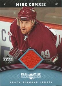(HCW) 2006-07 Upper Deck Black Diamond MIKE COMRIE UD Jersey NHL 01875