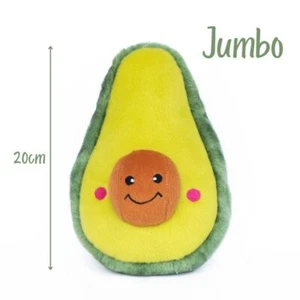 Zippy Paws NomNomz Plush Squeaker Dog Toy - Giant Avocado - Picture 1 of 4