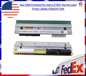 New Printhead For Zebra ZT510 Thermal Label Printer 300dpi P1083347-006 - Picture 1 of 5