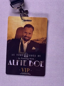 Alfie Boe Pass Ticket + Lanyard Original As Time Goes By An Evening With 2018 - Picture 1 of 13
