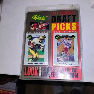 CLASSIC 1991 NFL DRAFT Picks 50 Card Complete Set "Rare" Sealed COA LTD - Picture 1 of 3