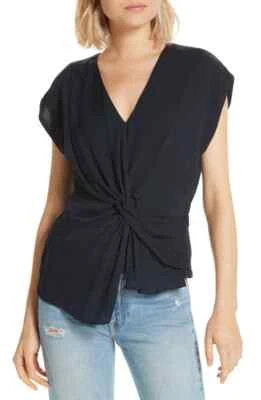 Joie Women's Bosko Silk Blouse Midnight Size S $228 NWT - Image 1 of 4