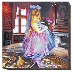 DIY Perlen Stickset "Nach der Promenade" 11,8"x11,8" / 30,0"x30,0 cm, Abris - Bild 1 von 5