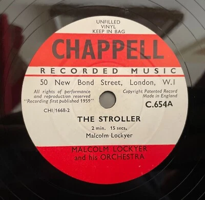 10” LIBRARY 78: MALCOLM LOCKYER / ROBERT FARNON - Ambush At Dawn CHAPPELL. C 654 - Image 1 of 2