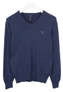 Gant Premium Cotton Pullover Herren M Pullover Dehnbar Blau Mischung - Bild 1 von 10