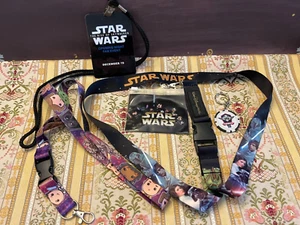 Star Wars Rise of Skywalker Cordón Noche de Apertura Película Disney World LOTE Yoda - Imagen 1 de 17