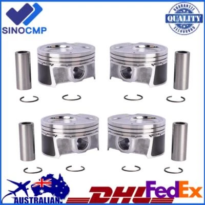 4x Piston & Rings Set For Kia Soul Forte Forte5 Forte Koup 2.0L 2014-2018 - Image 1 of 4