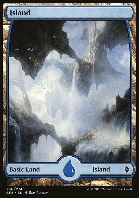 Magic the Gathering MTG Island (256) Battle for Zendikar   LP - Image 1 of 1