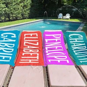 Personalized Beach Towel | Bath Towel | Pool Towel | Bridal | Vacation - Picture 1 of 18