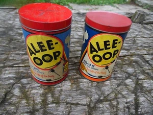 Pair of OLD VINTAGE ORIGINAL TIN THE GAME OF ALEE-OOP ROYAL TOY CO. - Picture 1 of 8
