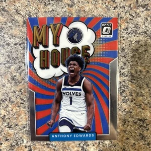 2021-22 Panini Donruss Optic My House #9 Anthony Edwards Minnesota Timberwolves - Imagen 1 de 2