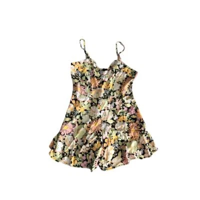 Traje de Juego Miss Selfridge Mameluco Pequeño Para Mujer Tropical Floral Tirantes Foto 1 de 4